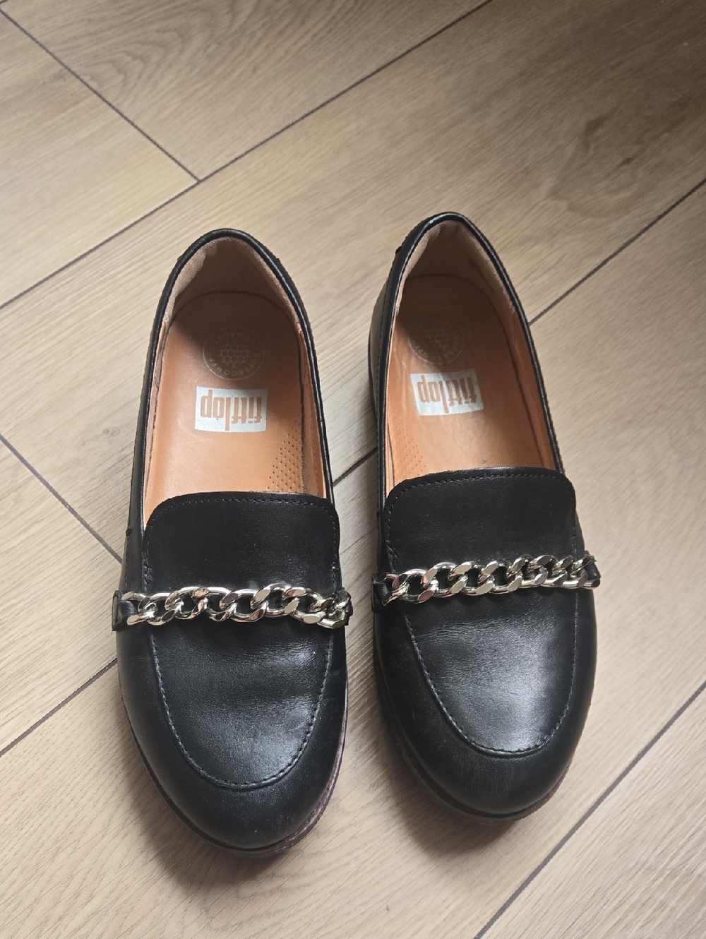 FitFlop Women's Paige Chain Loafer Flat Sz 6